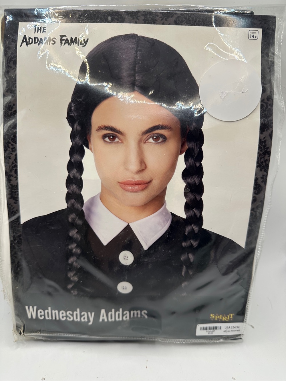 Spirit Black Braided Wednesday Addams Wig